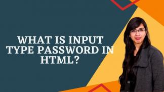 What is Input Type Password in HTML?