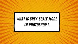 What is grey-scale mode in Photoshop?
