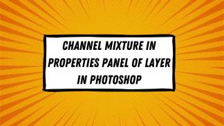 Channel Mixture  in properties panel of Layer in Photoshop